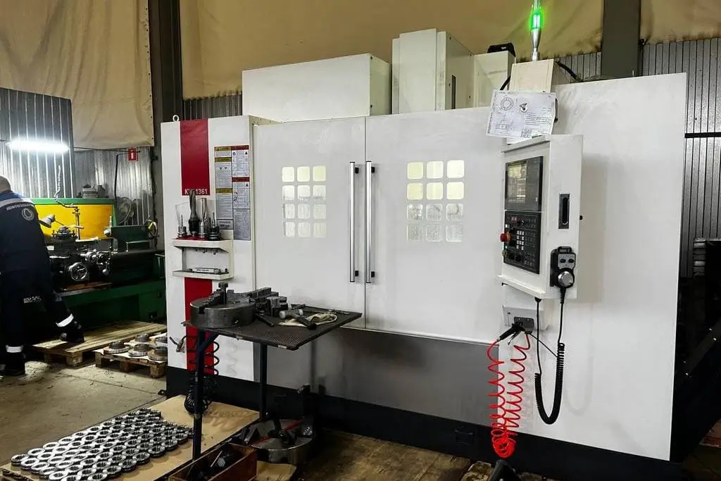 Участок фрезерной обработки, вертикальный обрабатывающий центр с ЧПУ - Нефтеспецдеталь